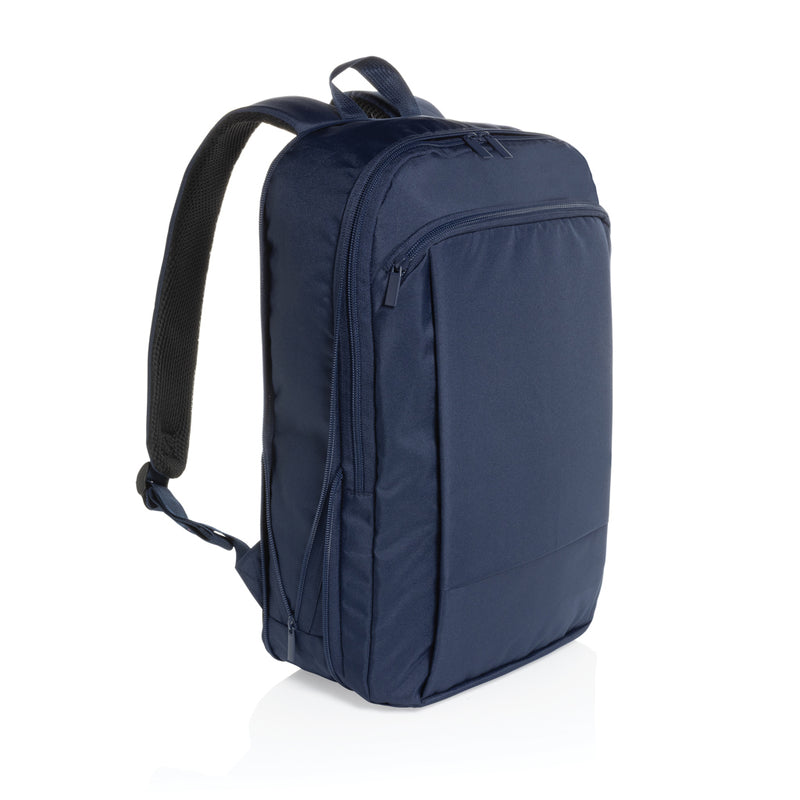 Load image into Gallery viewer, XD Collection Flex Pack Aware™ RPET expandable slim 15.6-inch laptop backpack showing multiple compartments and sleek design
