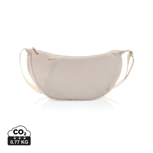 Crescent XL AWARE™ RPET half moon sling bag - Custom Wood Designs Crescent XL AWARE™ RPET half moon sling bag