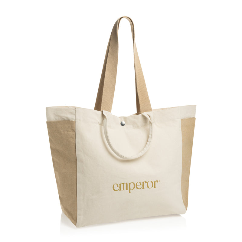 Load image into Gallery viewer, BEAU AWARE™ 400gsm recycled canvas all-round shopper - Custom Wood Designs
