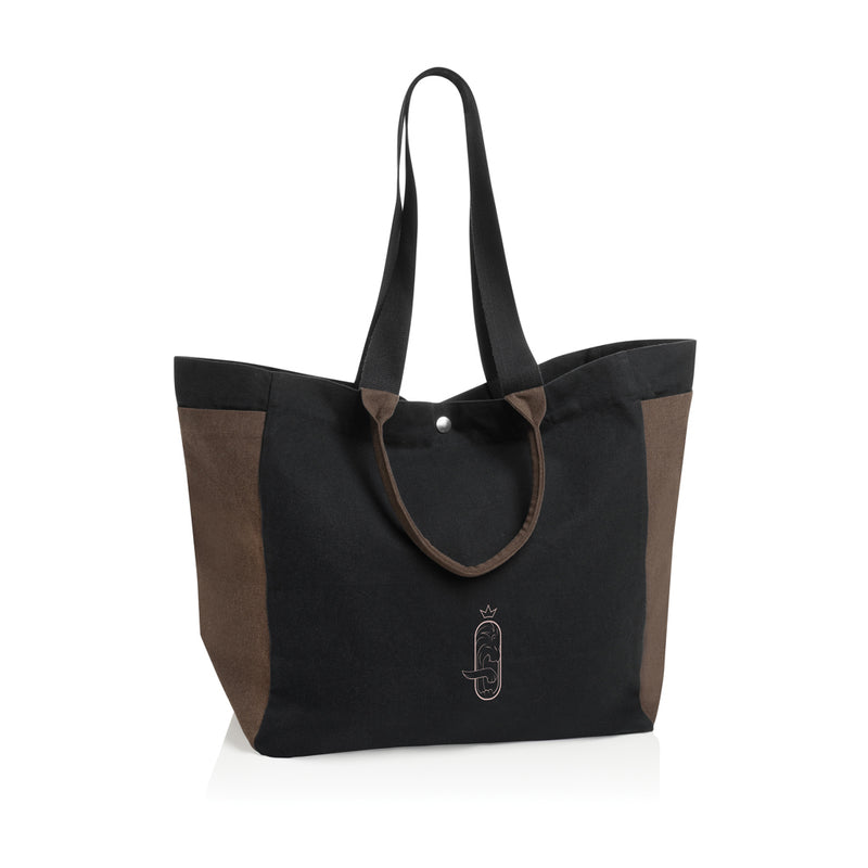 Load image into Gallery viewer, BEAU AWARE™ 400gsm recycled canvas all-round shopper - Custom Wood Designs
