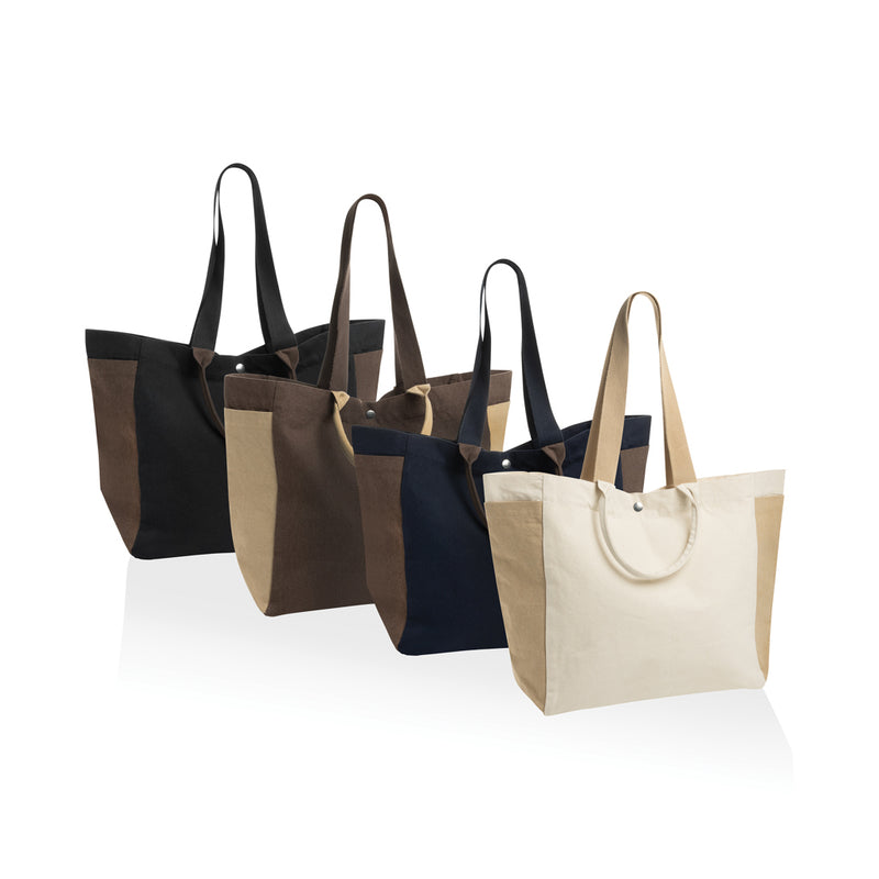 Load image into Gallery viewer, BEAU AWARE™ 400gsm recycled canvas all-round shopper - Custom Wood Designs
