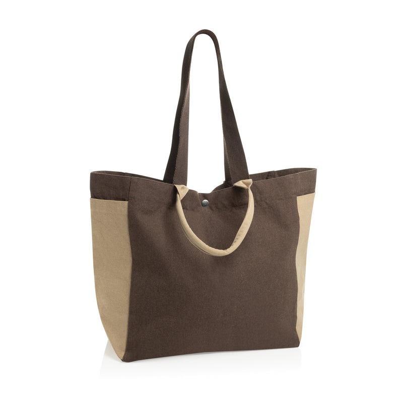 Load image into Gallery viewer, BEAU AWARE™ 400gsm recycled canvas all-round shopper - Custom Wood Designs
