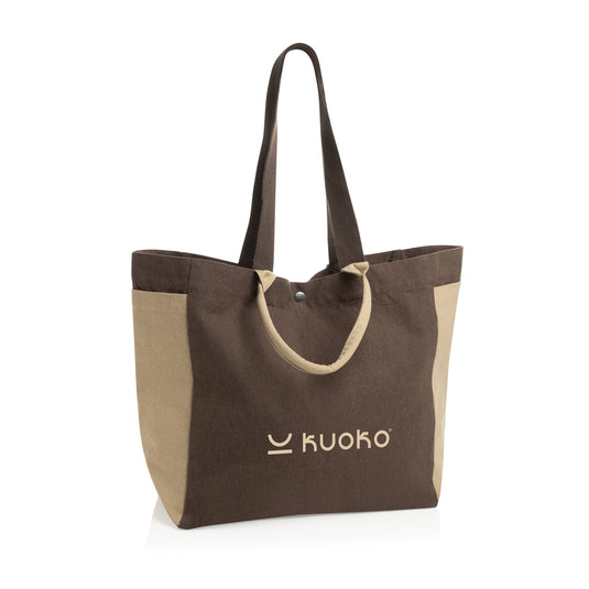 BEAU AWARE™ 400gsm recycled canvas all-round shopper - Custom Wood Designs