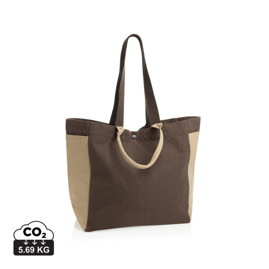 BEAU AWARE™ 400gsm recycled canvas all-round shopper - Custom Wood Designs