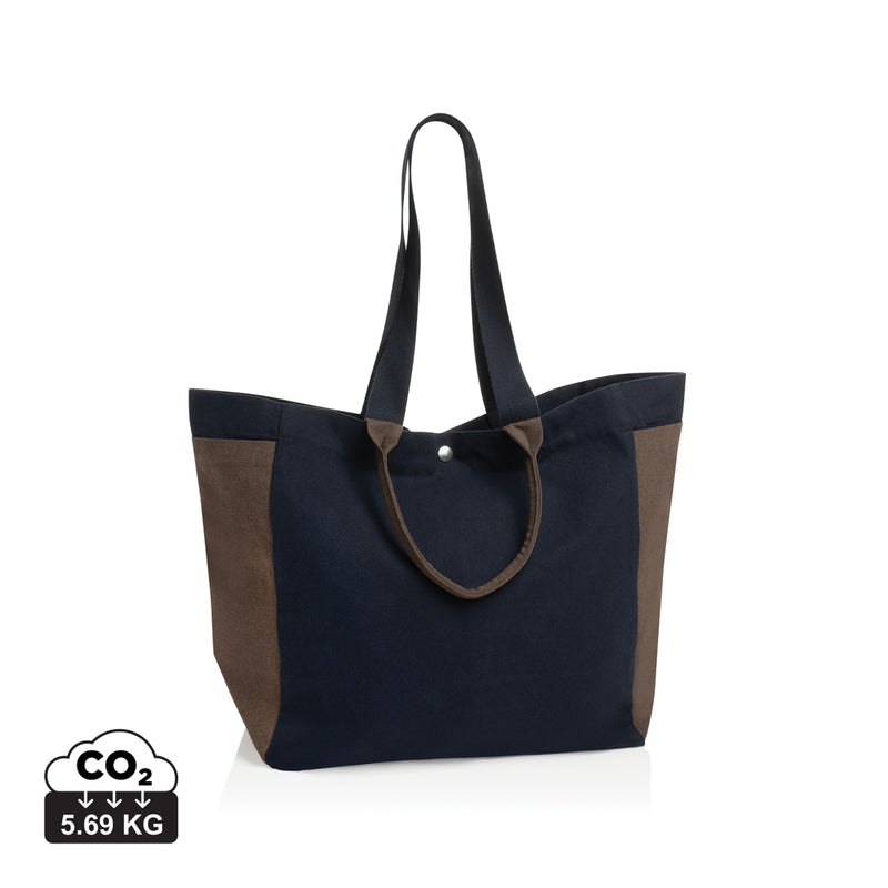 Load image into Gallery viewer, BEAU AWARE™ 400gsm recycled canvas all-round shopper - Custom Wood Designs
