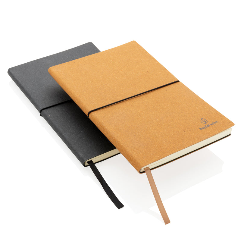 Load image into Gallery viewer, A5 GRS recycled leather notebook - Custom Wood Designs
