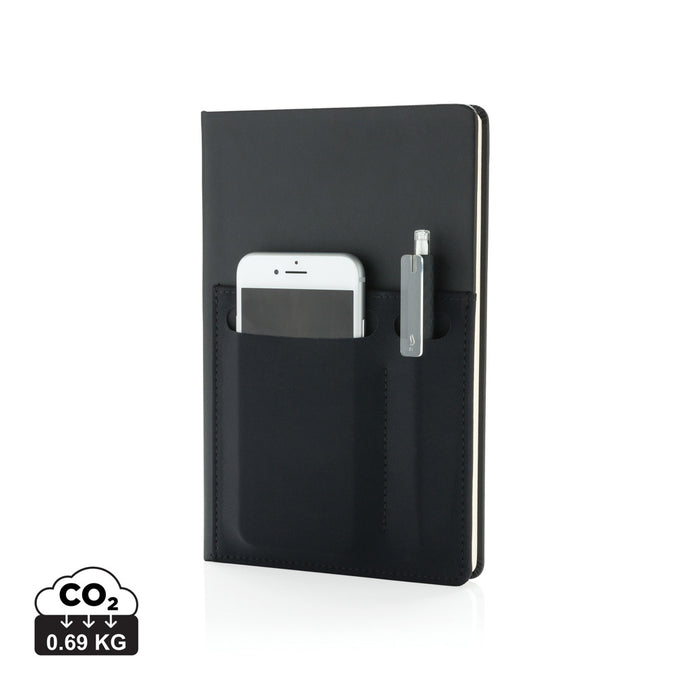 A5 Deluxe notebook with smart pockets - Custom Wood Designs