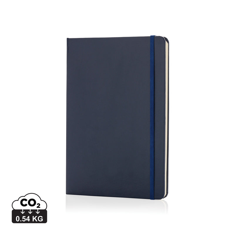 Load image into Gallery viewer, A5 hardcover notebook from XD Collection with classic design, featuring a sturdy black cover and lined pages for writing or note-taking.
