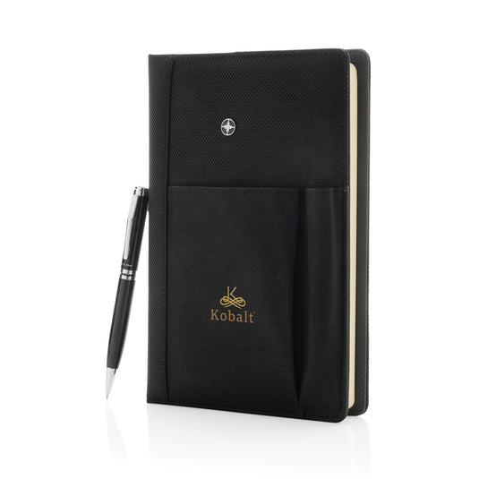 Refillable notebook and pen set - Custom Wood Designs