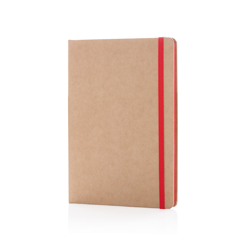 Load image into Gallery viewer, A5 kraft notebook from XD Collection featuring a sturdy kraft cover and blank pages, ideal for writing and note-taking.
