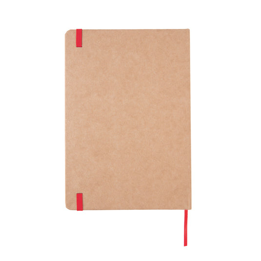 A5 kraft notebook from XD Collection with a sturdy cover and blank pages, ideal for note-taking and creative journaling.