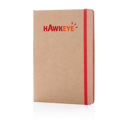 A5 kraft notebook from XD Collection, featuring a durable kraft cover and spiral binding, ideal for note-taking and journaling.
