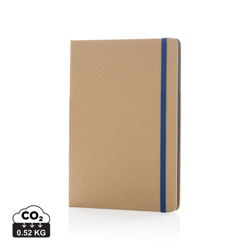 Load image into Gallery viewer, A5 kraft notebook from XD Collection with a textured kraft paper cover and spiral binding, ideal for notes and sketches.
