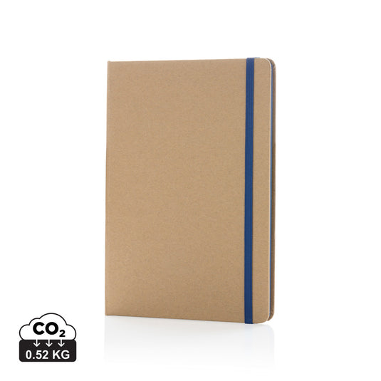 A5 kraft notebook from XD Collection with a textured kraft paper cover and spiral binding, ideal for notes and sketches.