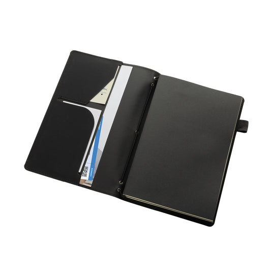 XD Collection Daily Notes Binder 3-in-1 refillable PU notebook with leather cover and multiple writing sections.