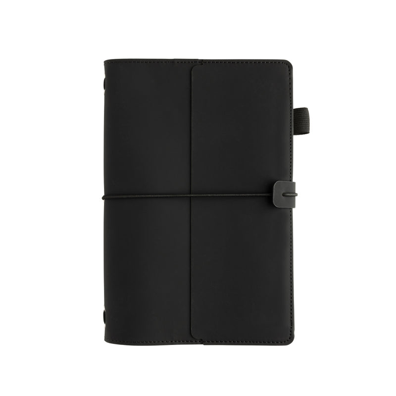 Load image into Gallery viewer, XD Collection Daily Notes Binder 3 in 1 refillable PU notebook with multiple sections and a sleek black cover for organization.
