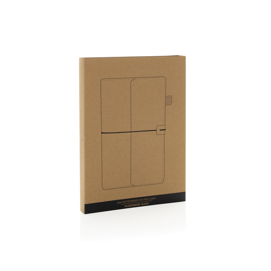 XD Collection Daily Notes Binder 3-in-1 refillable PU notebook with multiple sections and a sleek portfolio design.