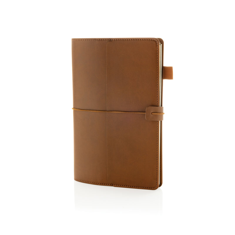 Load image into Gallery viewer, XD Collection Daily Notes Binder 3 in 1 refillable PU notebook with multiple sections, black portfolio with a sleek, professional appearance.
