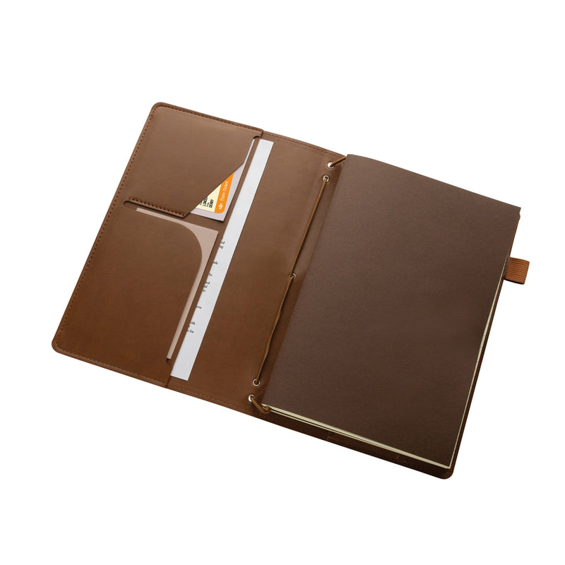 Load image into Gallery viewer, XD Collection Daily Notes Binder 3-in-1 refillable PU notebook with portfolio design, featuring multiple compartments and sleek black finish.
