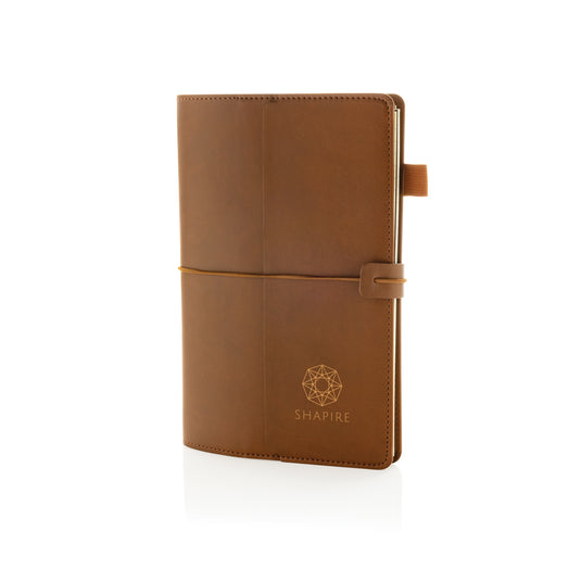 XD Collection Daily Notes Binder 3 in 1 refillable PU notebook with portfolio design and multiple sections, black color.