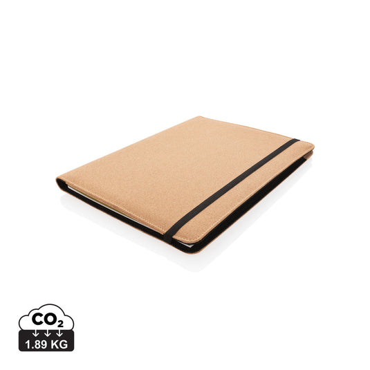 Deluxe cork portfolio A4 with pen - Custom Wood Designs