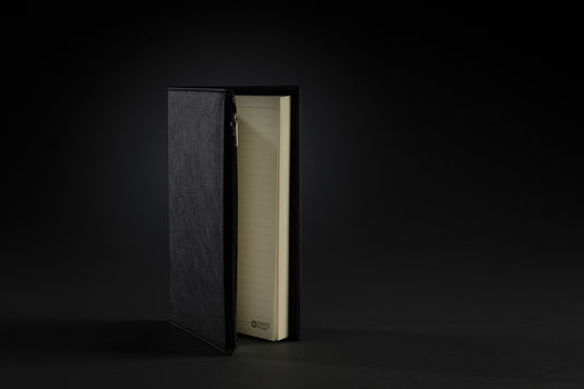 Swiss Peak A5 PU notebook with zipper pocket - Custom Wood Designs