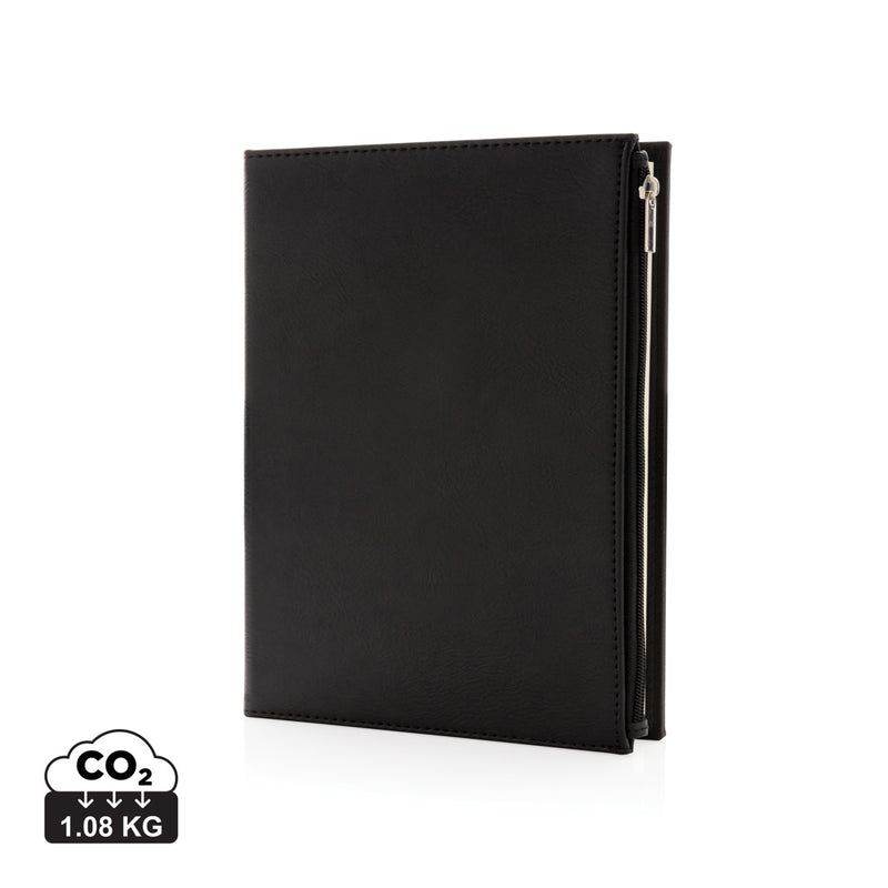 Load image into Gallery viewer, Swiss Peak A5 PU notebook with zipper pocket - Custom Wood Designs
