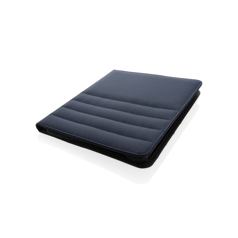 Load image into Gallery viewer, Impact AWARE™ RPET A4 portfolio with zipper by XD Xclusive, featuring a sleek design and secure zipper closure.

