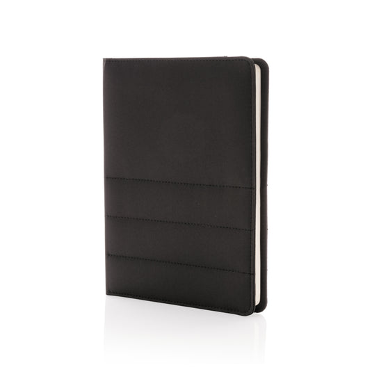 Impact AWARE™ RPET A5 notebook by XD Xclusive, featuring eco-friendly recycled PET cover and spiral binding.