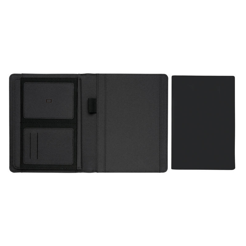Load image into Gallery viewer, Impact AWARE™ RPET A5 notebook by XD Xclusive featuring a durable eco-friendly cover and lined pages for note-taking.
