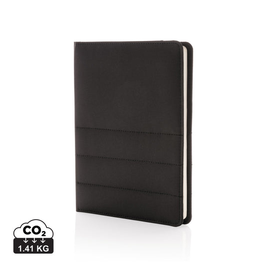 Impact AWARE™ RPET A5 notebook by XD Xclusive, featuring eco-friendly recycled PET cover and spiral binding.
