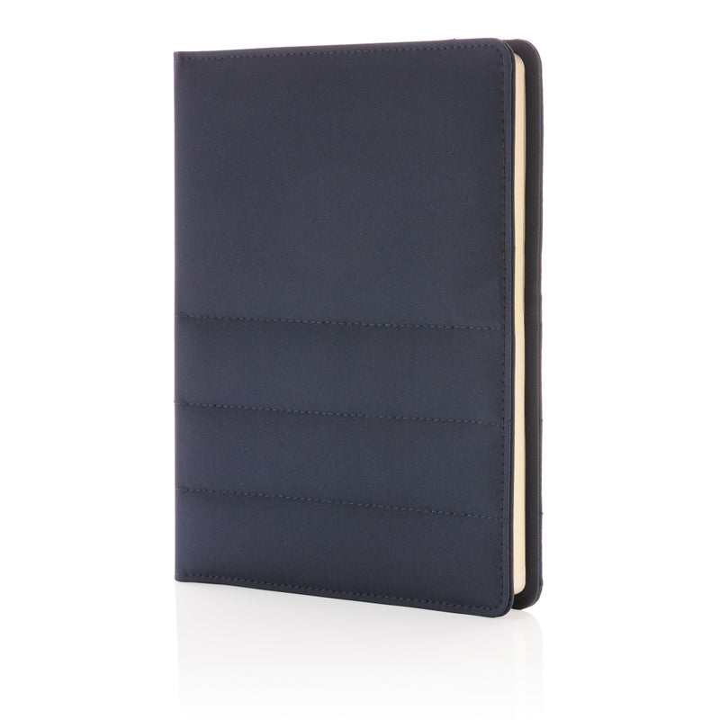 Load image into Gallery viewer, Impact AWARE™ RPET A5 notebook by XD Xclusive featuring eco-friendly recycled PET cover and lined pages.
