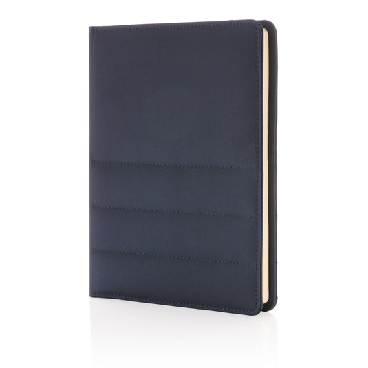 Impact AWARE™ RPET A5 notebook by XD Xclusive featuring eco-friendly recycled PET cover and lined pages.