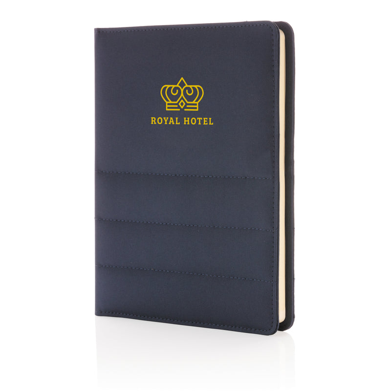Load image into Gallery viewer, Impact AWARE™ RPET A5 notebook by XD Xclusive featuring a durable, eco-friendly cover with spiral binding.
