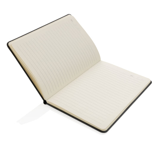Deluxe hardcover PU notebook A5 with phone and pen holder - Custom Wood Designs