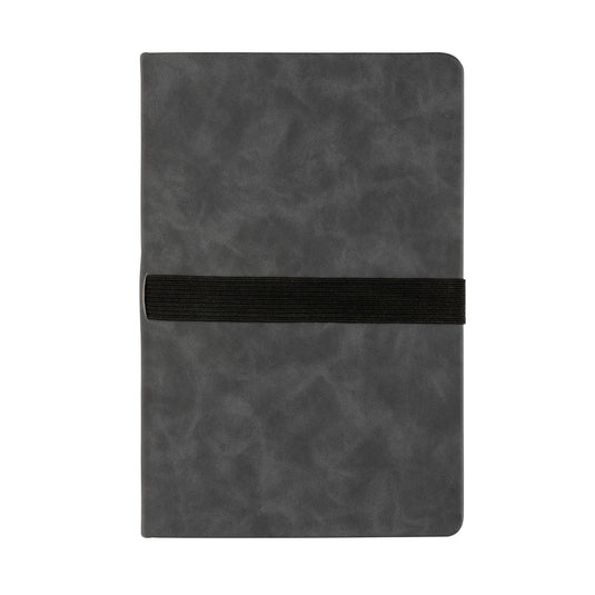 Deluxe hardcover PU notebook A5 with phone and pen holder - Custom Wood Designs