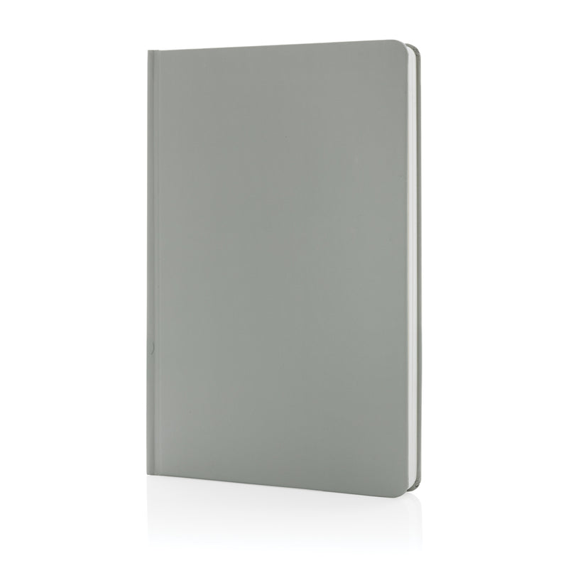 Load image into Gallery viewer, A5 Impact stone paper hardcover notebook by XD Collection, showing a sleek black cover with a minimalist design.
