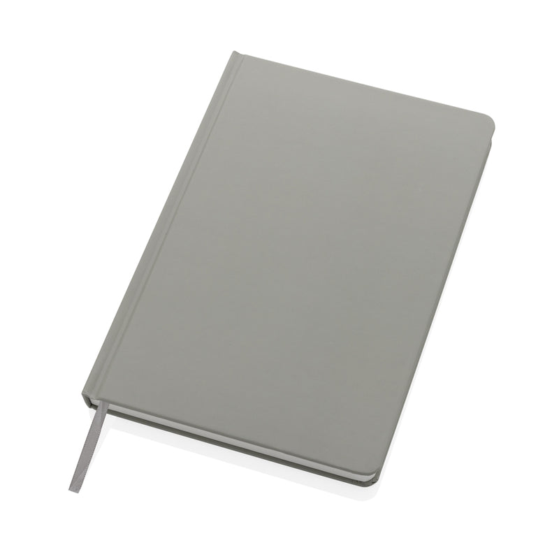 Load image into Gallery viewer, A5 Impact stone paper hardcover notebook from XD Collection with black cover and blank pages, ideal for note-taking and journaling.
