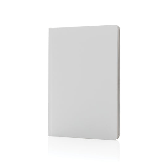 A5 Impact stone paper hardcover notebook by XD Collection, showing the front cover with a textured surface and minimalist design.