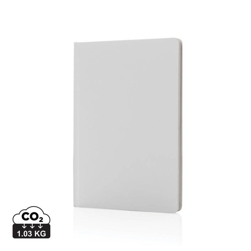 Load image into Gallery viewer, A5 Impact stone paper hardcover notebook by XD Collection, showing the textured black cover and closed design.
