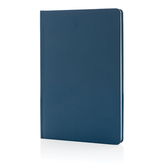 A5 Impact stone paper hardcover notebook by XD Collection, showing a sleek black cover with the product title embossed.