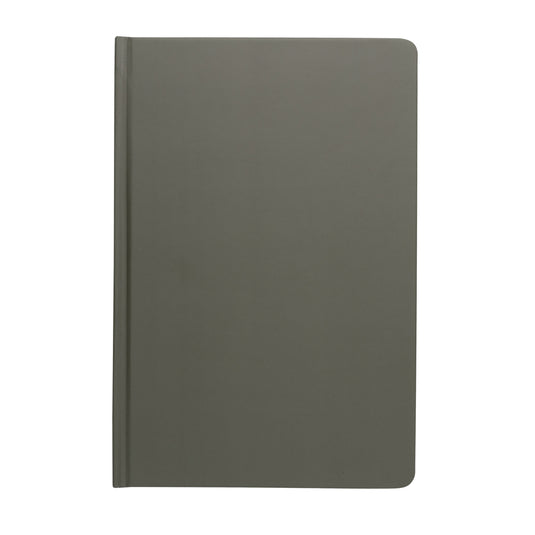 A5 Impact stone paper hardcover notebook from XD Collection with a sleek black cover and rounded corners.