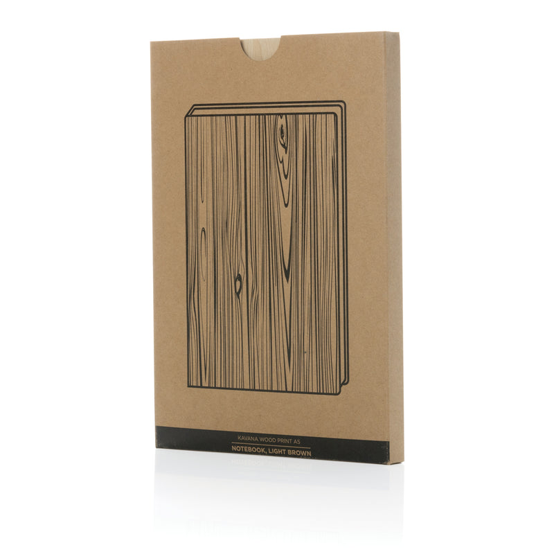 Load image into Gallery viewer, Kavana wood print A5 notebook - Custom Wood Designs
