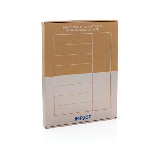 Impact Aware™ A4 portfolio by XD Xclusive with magnetic closure, featuring a sleek black design and multiple document compartments.