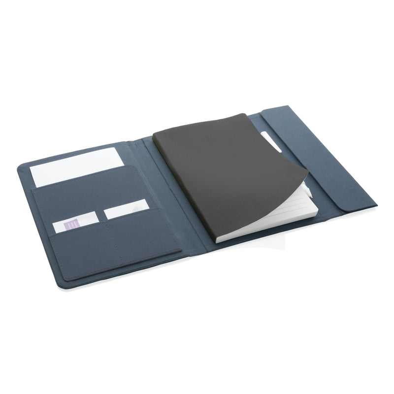 Load image into Gallery viewer, Impact Aware™ A5 notebook with magnetic closure from XD Xclusive, featuring a sleek cover and compact design for note-taking.
