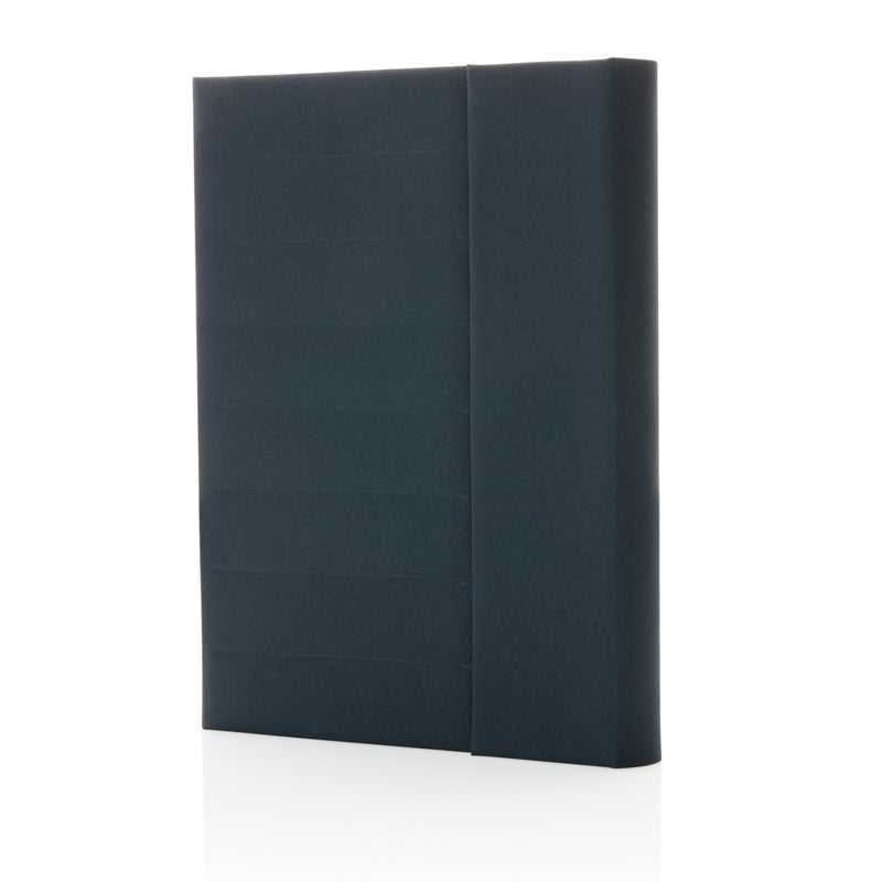Load image into Gallery viewer, Impact Aware™ A5 notebook with magnetic closure from XD Xclusive, featuring a sleek cover and compact design for note-taking.
