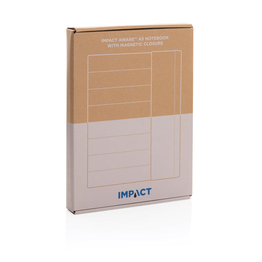 Impact Aware™ A5 notebook by XD Xclusive with magnetic closure, featuring a sleek, durable cover and compact size for note-taking.