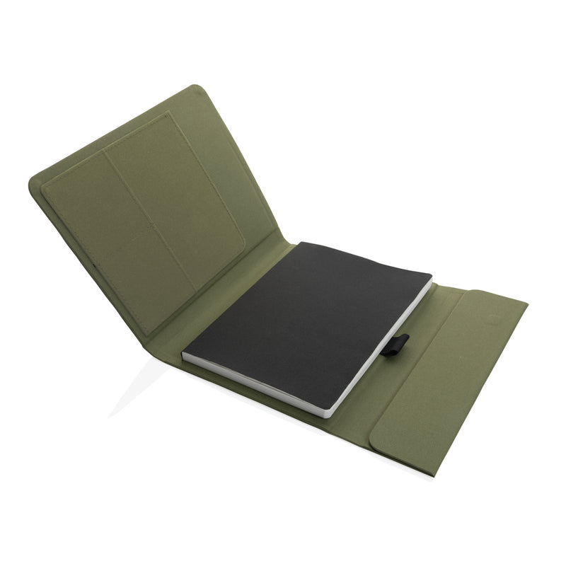 Load image into Gallery viewer, Impact Aware™ A5 notebook by XD Xclusive featuring a sleek cover with magnetic closure, ideal for note-taking and organization.
