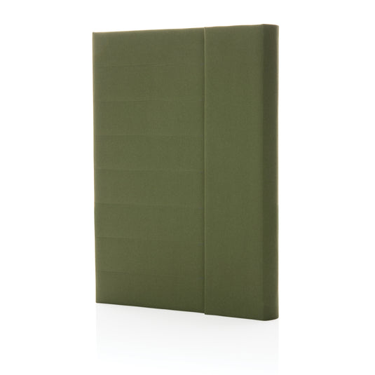 Impact Aware™ A5 notebook by XD Xclusive featuring a magnetic closure and durable cover for stylish note-taking.