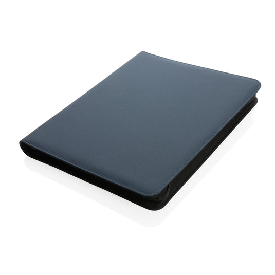 Impact Aware™ deluxe 300D tech portfolio by XD Collection with zipper, showcasing its sleek design and multiple compartments.